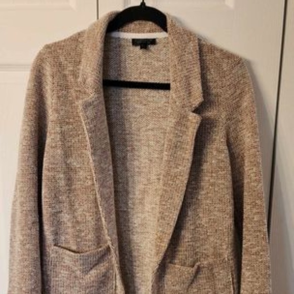 Topshop Beige + Light Brown coloured Sweater-like Blazer - Picture 1 of 3